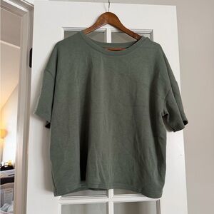Women’s buttery soft olive green shirt